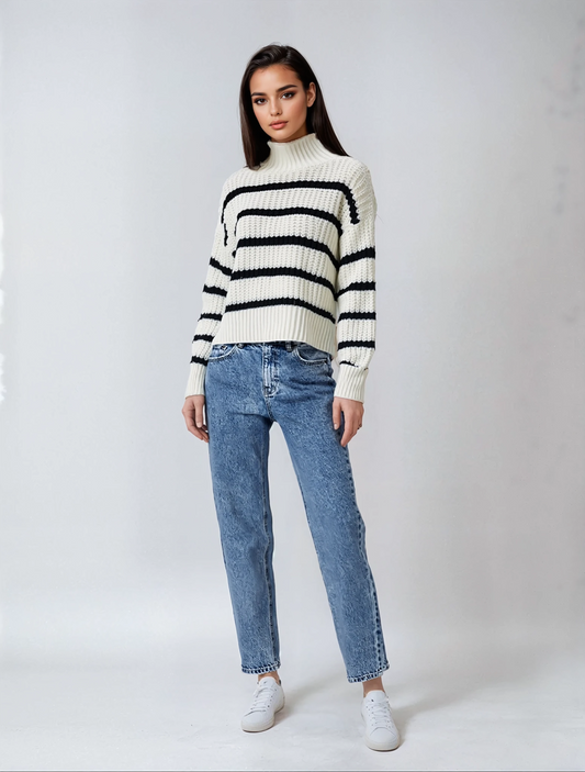 Solène – The Parisian Stripe Sweater
