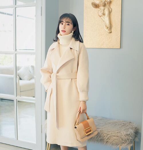 ÉLAN – Belted Wool Statement Coat