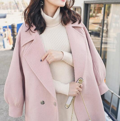 ÉLAN – Belted Wool Statement Coat