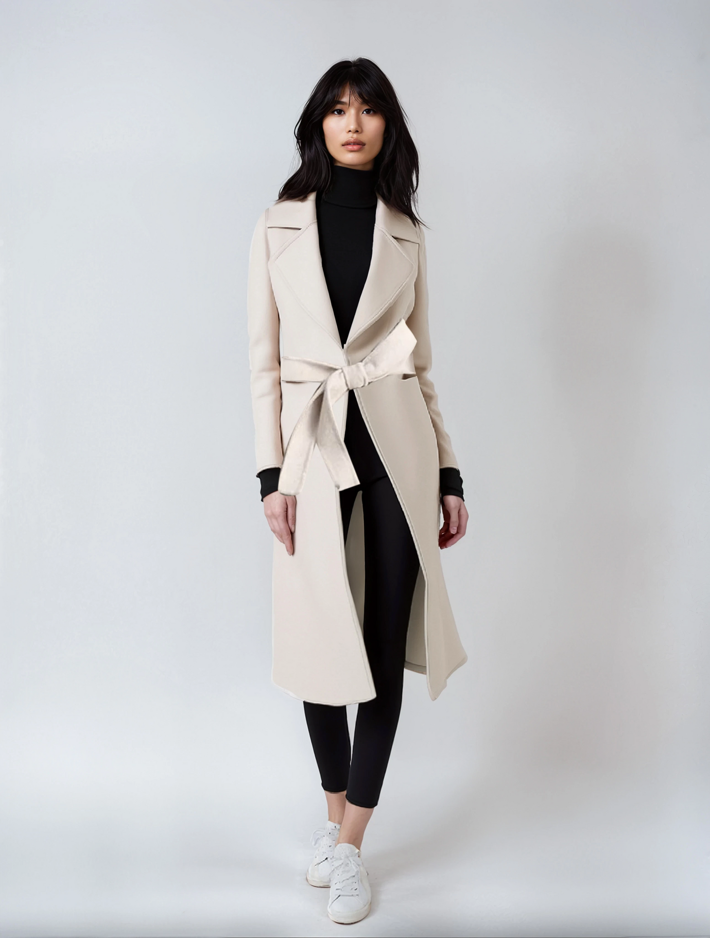ÉLAN – Belted Wool Statement Coat
