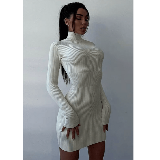 Noémie – Long Sleeve Knit Bodycon Dress