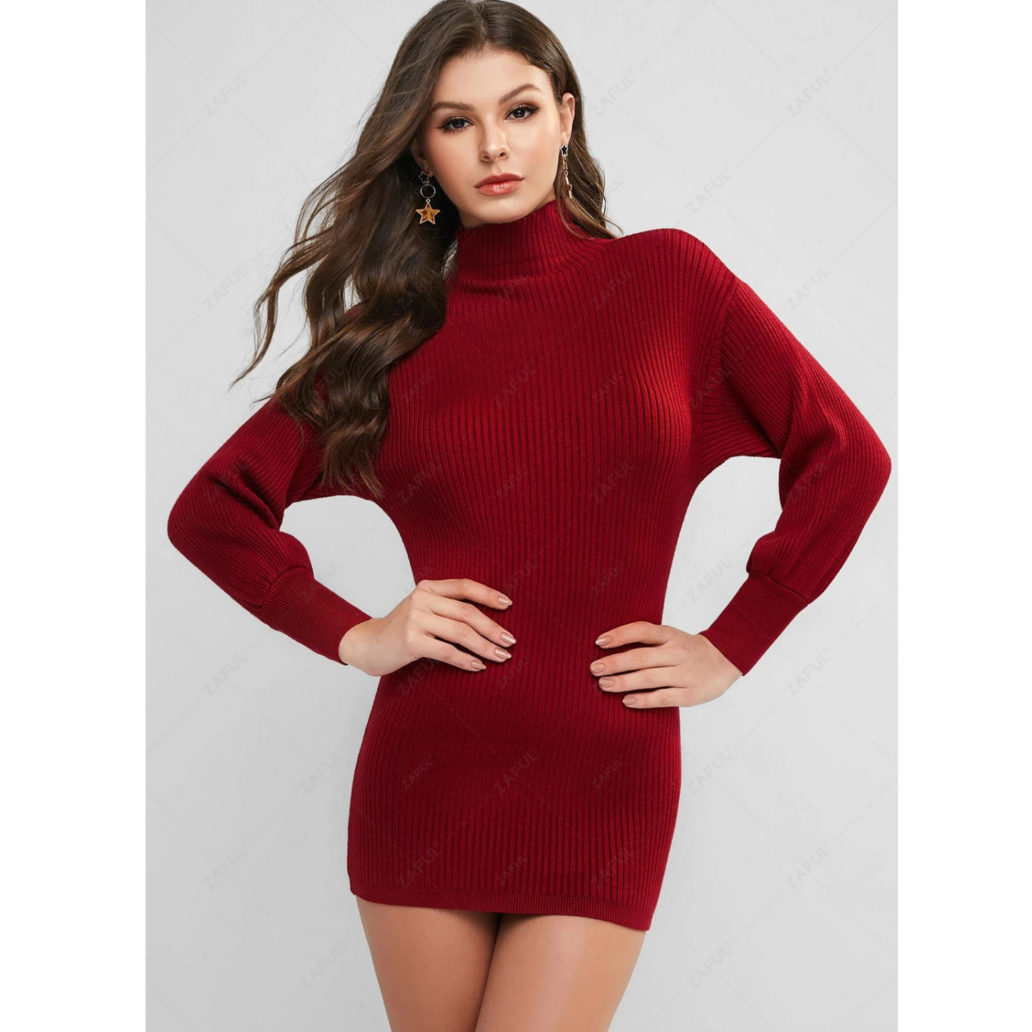 Noémie – Long Sleeve Knit Bodycon Dress