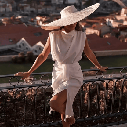 MAËLIS – Draped Elegance Sleeveless Top