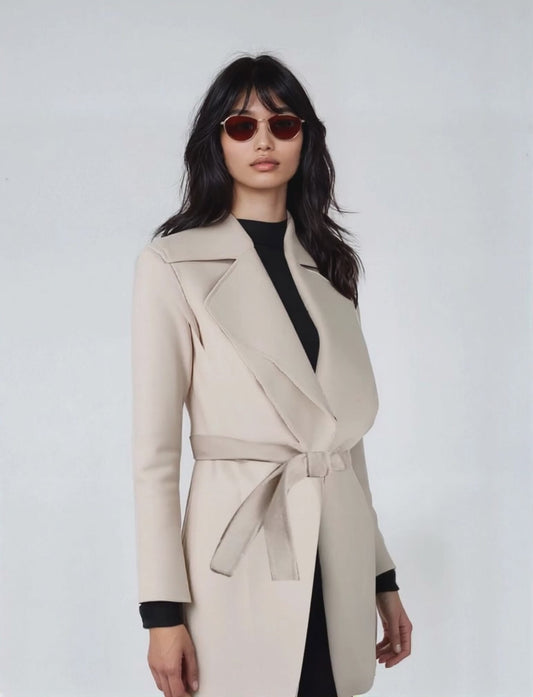 ÉLAN – Belted Wool Statement Coat